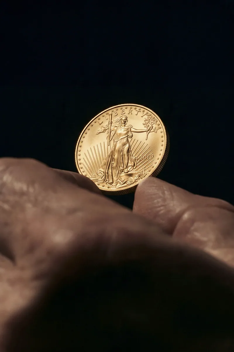 Gold Eagle in hand